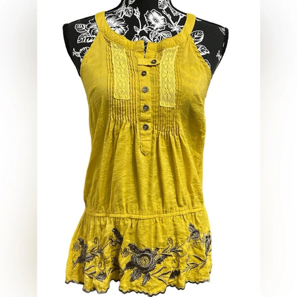 LESHOP boho embroidered top - Picture 1 of 9